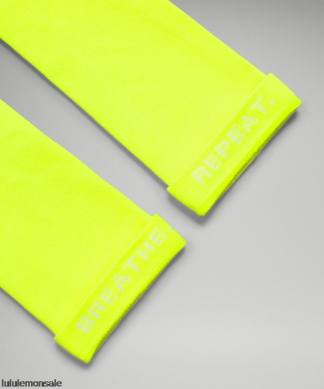 Lululemon Deutschland DELULU886 | Lululemon Deutschland Highlight Gelbe Power Stride Crew Socke